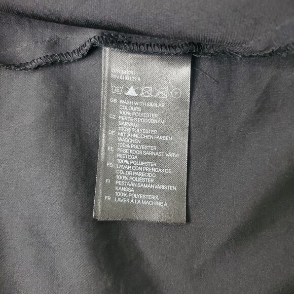 H&M | Black Zip Front Dress, Size 6 - Picture 7 of 8